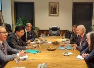 Nasser Bourita meets with Staffan Di Mistura in New York