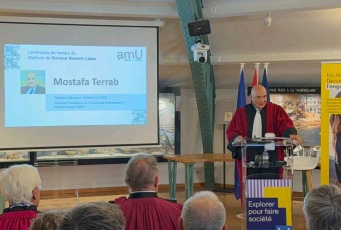 OCP chief Mostafa Terrab honored with honorary doctorate in Marseille