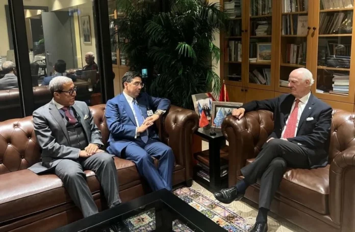 Bourita and De Mistura hold strategic talks on the Moroccan Sahara at UN