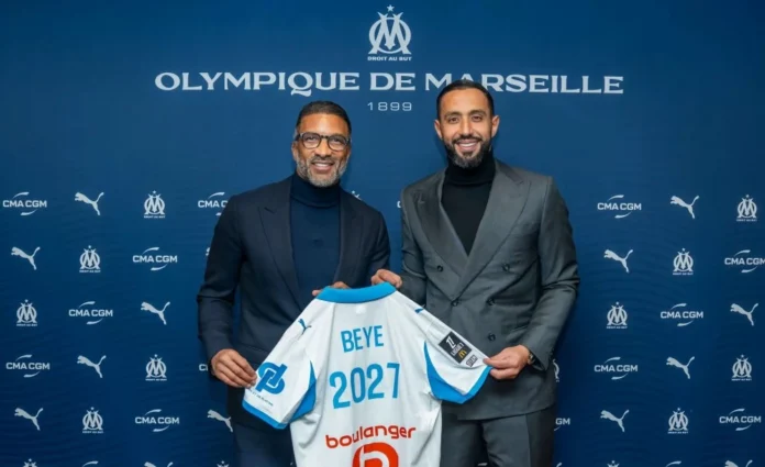 Olympique de Marseille have appointed former Senegal international Habib Beye as head coach until 2027, the Ligue 1 club announced.