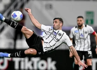 Hamdallah scores six as Al-Shabab win 13-0 Moroccan striker Abderrazak Hamdallah scored six goals and set up another as Al-Shabab thrashed Al-Tadamon 13-0