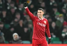 El Khannouss scores twice in Europa League play-off Morocco midfielder Bilal El Khannouss scored twice as VfB Stuttgart beat Celtic 4-1 in the first leg of their Europa League play-off in Glasgow.