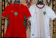 Morocco to wear retro-inspired world cup kit with amazigh script – drum rolls for second star The kit keeps Morocco’s red and white colours, with design details inspired by the country’s heritage. Puma used both Arabic and Amazigh