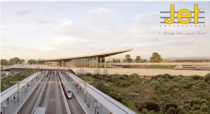 Jet Contractors has won the contract to build the train station for the Grand Hassan II Stadium, ONCF said. Jet Contractors has won the contract to build the train station for the Grand Hassan II Stadium, ONCF said.