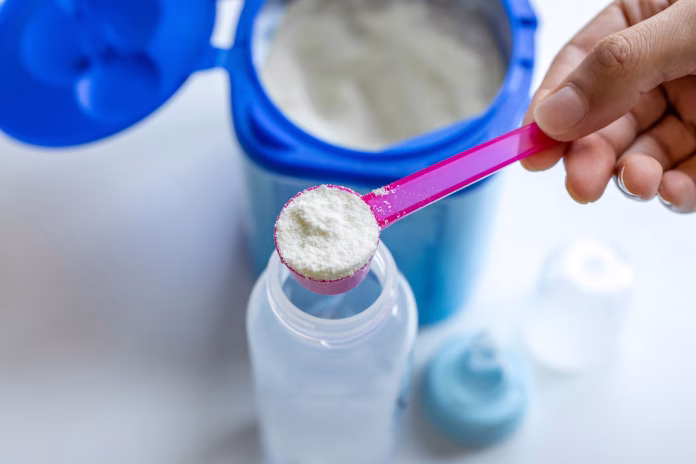 The recall affects certain 400g and 900g tins of baby milk sold in Morocco.