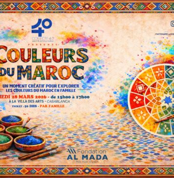 Casablanca families invited to “Colors of Morocco” art event Families in Casablanca can take part in the “Colors of Morocco” event this Saturday, March 28, at the outdoor esplanade of Villa des Arts.