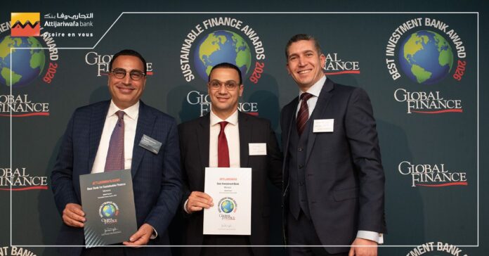 Attijariwafa bank has received two awards at the 2026 Best Investment Banks and Sustainable Finance Awards organised by Global Finance magazine.