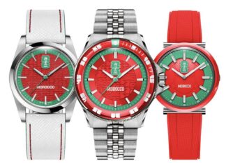 FIFA-licensed World Cup 2026 watch range includes Morocco US watch brand Axia Time has launched a FIFA-licensed watch collection for the 2026 World Cup. Morocco is one of the featured teams.