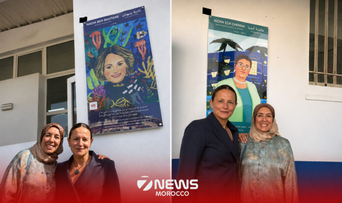 A group of schoolchildren in Casablanca have chosen to rename their school buildings after four inspiring Moroccan women.