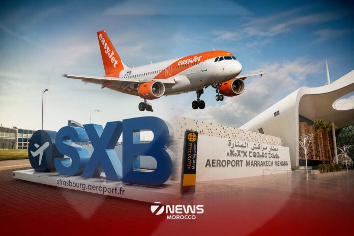 Low-cost airline EasyJet runs the flights twice a week, on Thursdays and Sundays, between Strasbourg-Entzheim Airport and Marrakech-Menara Airport.