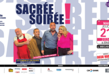 French comedy “Sacrée Soirée” to debut in Casablanca The French stage comedy Sacrée Soirée will be performed in Casablanca on 21 May at Megarama Casablanca.