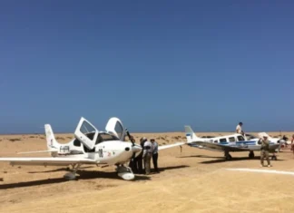 Pilots retrace historic airmail routes in Morocco rally A group of pilots has landed in the coastal town of Tarfaya in southern Morocco as part of a rally retracing early airmail routes between Europe and Africa.