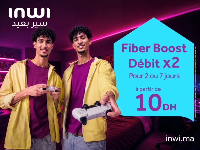 inwi has launched "Fiber Boost", a new service that allows fibre customers to temporarily increase their internet speed inwi has launched "Fiber Boost", a new service that allows fibre customers to temporarily increase their internet speed