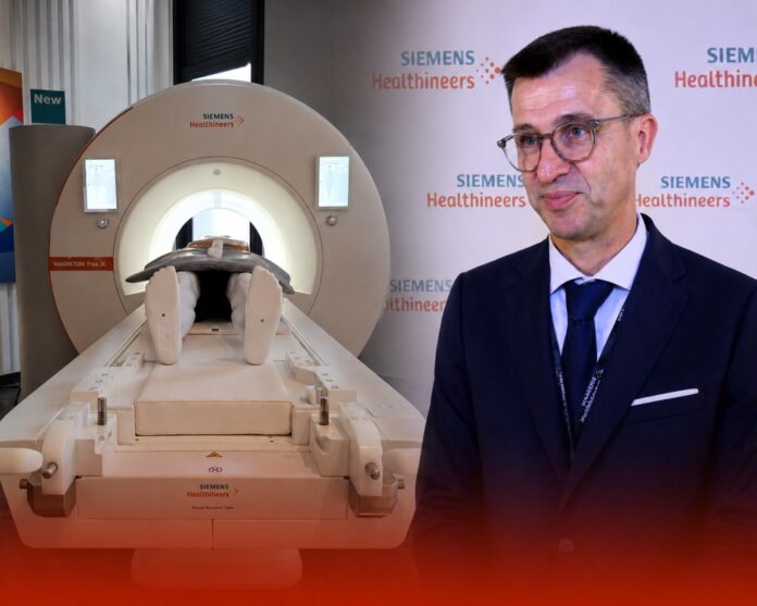 That is the future Siemens Healthineers says is becoming possible through a new generation of MRI technology, according to Vincent Le Couls. That is the future Siemens Healthineers says is becoming possible through a new generation of MRI technology, according to Vincent Le Couls.