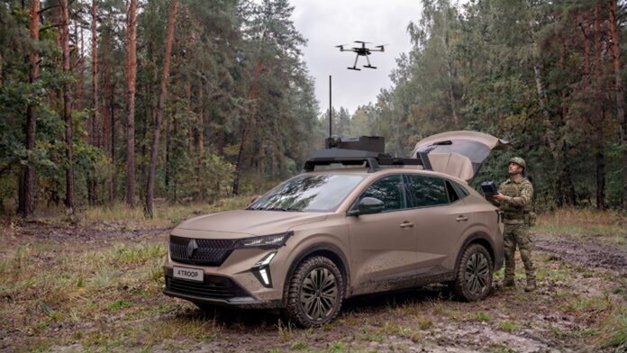 A new military vehicle that started life as a civilian model has been unveiled by Renault Group and Thales at the Eurosatory defence show
