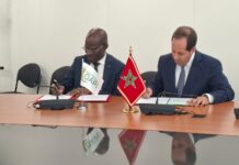OMPIC and OAPI agree new plan to help African firms protect innovations OMPIC Director General Abdelaziz Babqiqi and OAPI Director General Denis L. Bohoussou led the meeting.