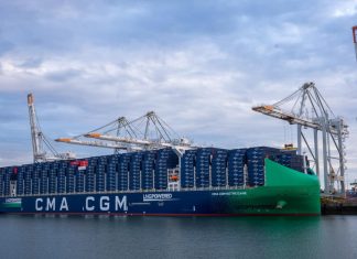 One of the world’s largest cargo ships begins regular stops at Tanger Med The CMA CGM NOTRE DAME arrived on Monday at the TC2 container terminal at Tanger Med port. It's an LNG-powered ship.