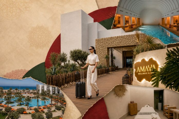 The View Agadir is on Agadir Bay. The resort combines modern design with Moroccan style and focuses on wellness, food and ocean views. The View Agadir is on Agadir Bay. The resort combines modern design with Moroccan style and focuses on wellness, food and ocean views.