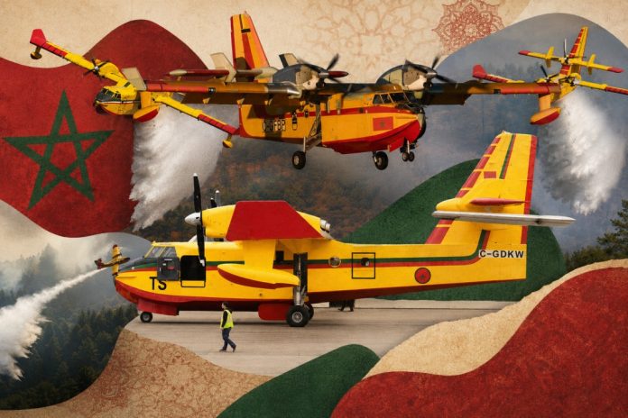 The aircraft help tackle fires that break out every summer, especially in the Rif Mountains and other northern areas. The aircraft help tackle fires that break out every summer, especially in the Rif Mountains and other northern areas.