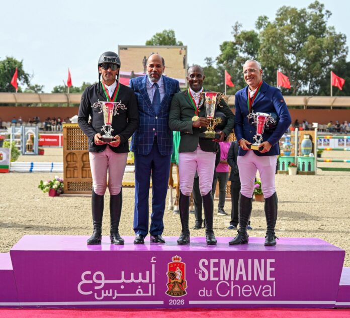 Abdelkebir Ouaddar is the new senior show jumping champion after winning the Grand Prix of King Mohammed VI Abdelkebir Ouaddar is the new senior show jumping champion after winning the Grand Prix of King Mohammed VI