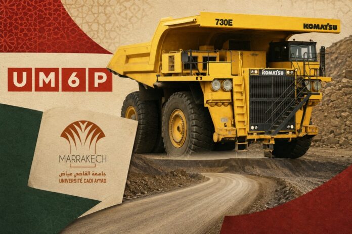 UM6P and Cadi Ayyad team build mine road that cuts dust by 91%