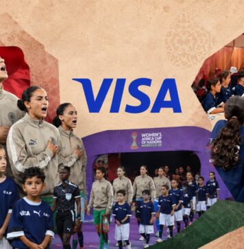 Visa uses WAFCON to teach 750 young fans about money Visa gives 750 young fans the chance to join WAFCON 2026 players on the pitch while learning basic financial skills | AI generated collage