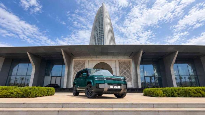 BYD has launched the new Ti 7 SUV in Morocco, offering up to 130km of electric range and 483hp from its plug-in hybrid system. BYD has launched the new Ti 7 SUV in Morocco, offering up to 130km of electric range and 483hp from its plug-in hybrid system.