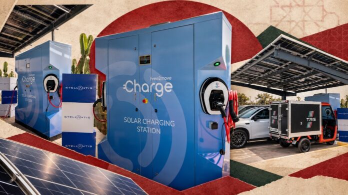 Stellantis Tests a Solar-Powered EV Charger That Works Off-Grid Stellantis Tests a Solar-Powered EV Charger That Works Off-Grid