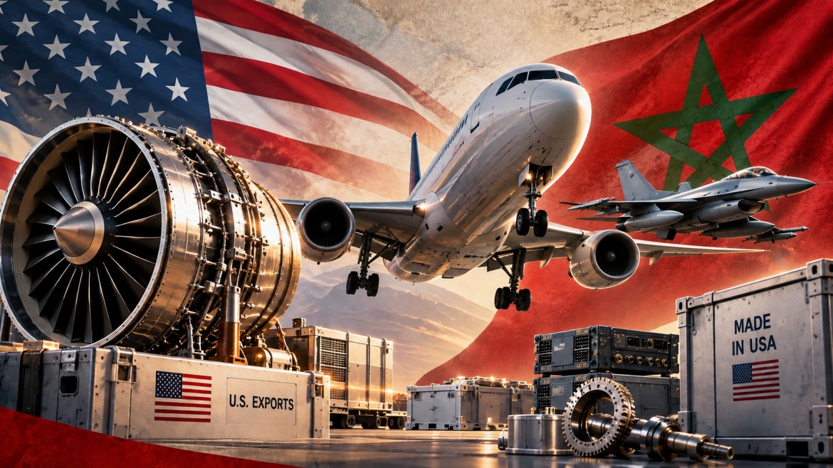US aerospace exports to Morocco reached $1.006bn in the first seven months of 2026, up 35.4% from the same period in 2025. US aerospace exports to Morocco reached $1.006bn in the first seven months of 2026, up 35.4% from the same period in 2025.