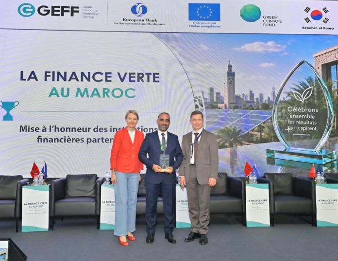 Banque Centrale Populaire wins an EBRD award for green financing, while Loukkos Farm receives the Best Integrated Project award in Casablanca. Banque Centrale Populaire wins an EBRD award for green financing, while Loukkos Farm receives the Best Integrated Project award in Casablanca.