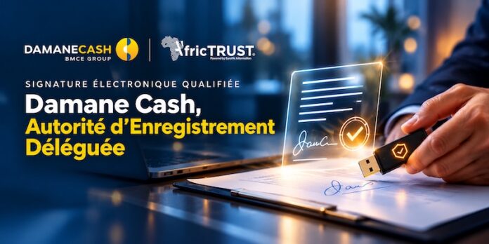 Damane Cash is offering qualified electronic signatures through its branches, helping individuals, artisans and small businesses sign documents remotely.
