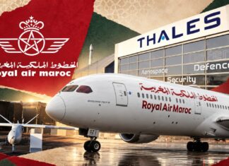 Thales to help Royal Air Maroc ditch paper and manage growing fleet Royal Air Maroc signs a five-year deal with Thales to ditch paper-based cockpit procedures and manage its planned fleet expansion to 200 aircraft by 2037.