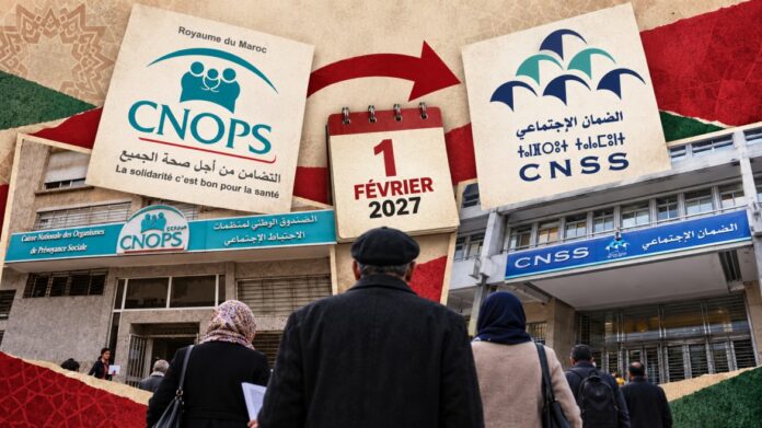 Morocco will transfer public health insurance management from CNOPS to CNSS on 1 February 2027. Find out what changes for workers and pensioners.